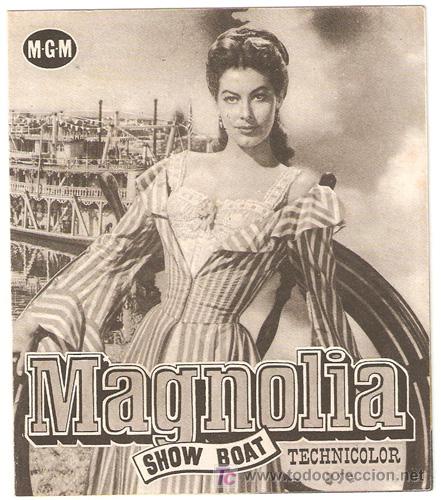 Cine: PTCC 439 MAGNOLIA PROGRAMA DOBLE MGM AVA GARDNER KATHRYN GRAYSON - Foto 1