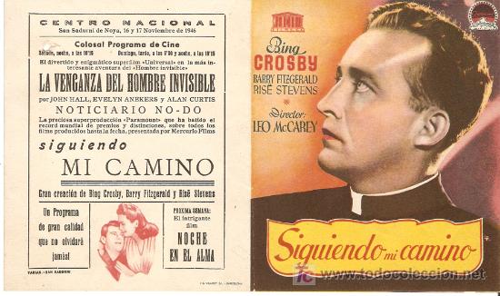 Kino: SIGUIENDO M&Iacute; CAMINO - BING CROSBY, BARRY FITZGERALD - LEO MCCAREY - CINE CENTRO NACIONAL, S SADURN&Iacute;