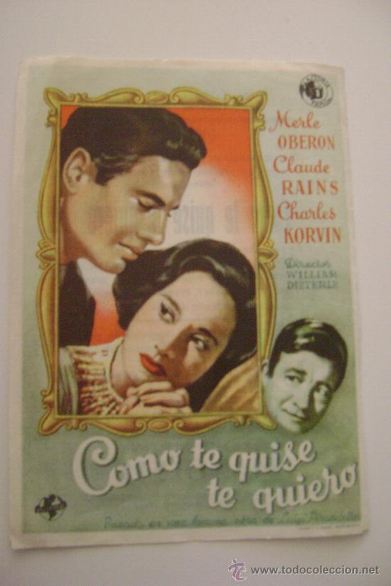 Cinema: COMO TE QUISE TE QUIERO     F060