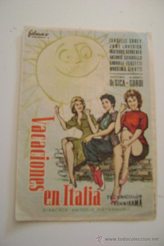 Cinema: VACACIONES EN ITALIA      F066