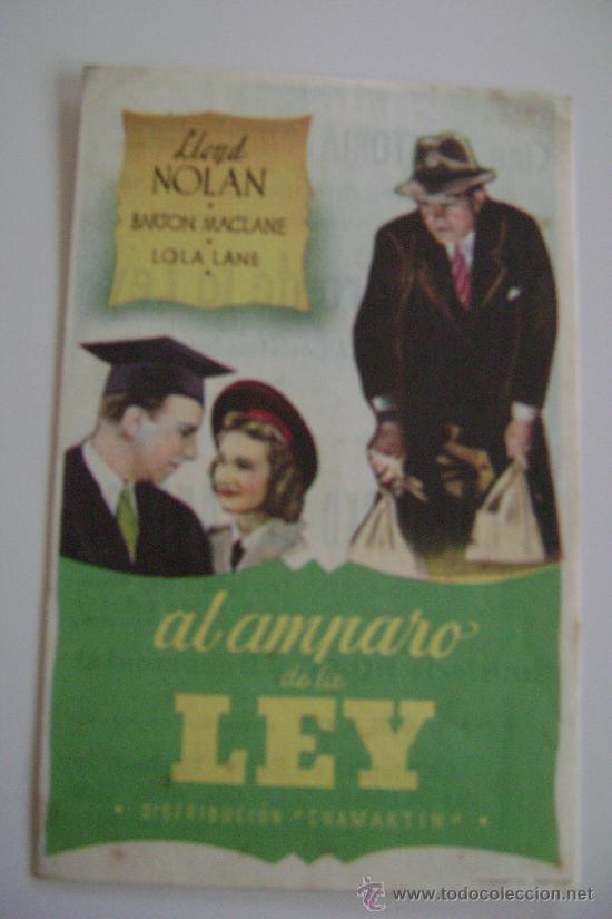 Cine: AL AMPARO DE LA LEY      F-153 - Foto 1