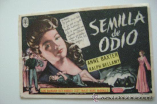 Cinema: SEMILLA DE ODIO      F301