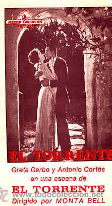 Cine: PROGRAMA DE CINE (ES FACSIMIL) EL TORRENTE - Foto 1