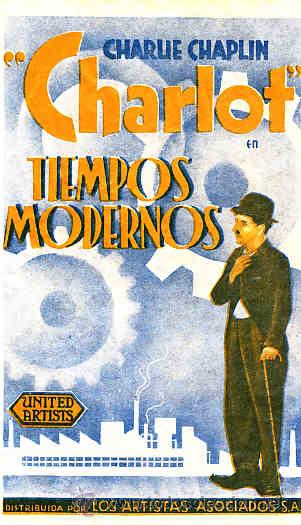 Cine: PROGRAMA DE CINE (ES FACSIMIL) TIEMPOS MODERNOS - Foto 1