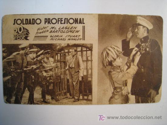 Cine: SOLDADO PROFESIONAL (VICTOR MC. LAGLEN). PROGRAMA CINE - Foto 1