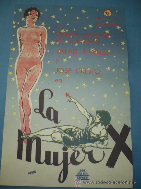 Cine: PROGRAMA DE CINE (ES FACSIMIL) LA MUJER X - Foto 1