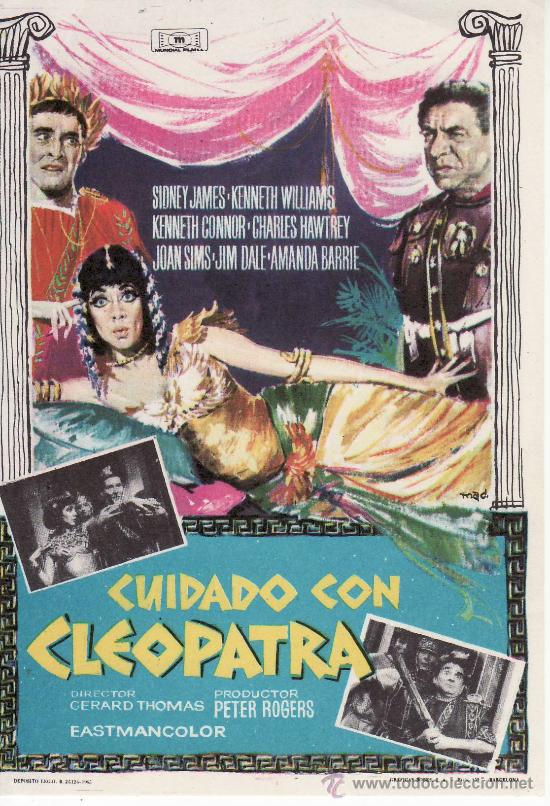 Cine: CUIDADO CON CLEOPATRA.PROGRAMA DE MANO.