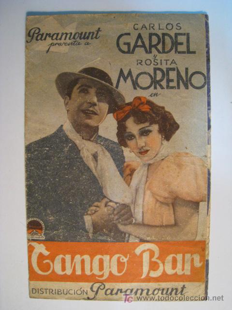 Cine: TANGO BAR (CARLOS GARDEL) - PROGRAMA CINE DOBLE - Foto 1