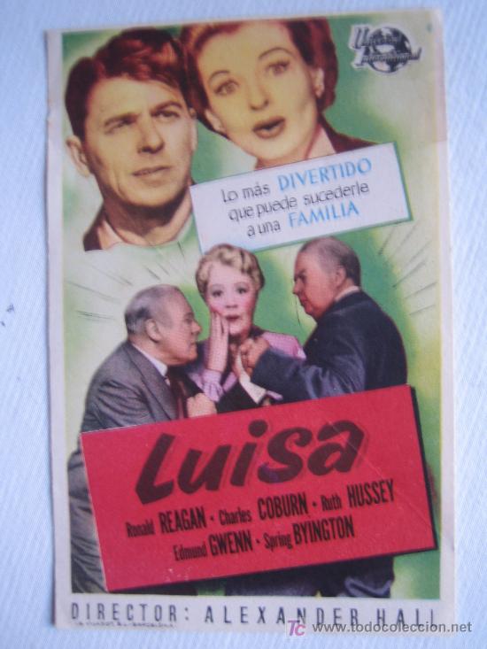 Cine: Folleto de mano - luisa - universal - Foto 1