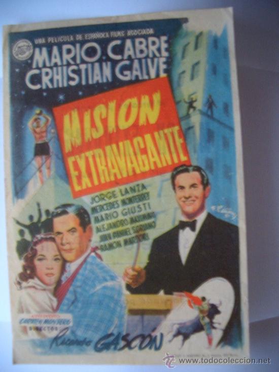 Cine: MISION EXTRAVAGANTE ( DORSO IMPRESO - Foto 1