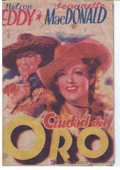 Cine: Ciudad del oro.Doble de MGM. Con publicidad del cine