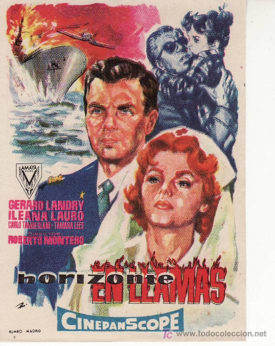 Cine: HORIZONTE EN LLAMAS- COLECCION -PROGRAMAS DE CINE Y MAS EN RASTRILLOPORTOBELLO - Foto 1
