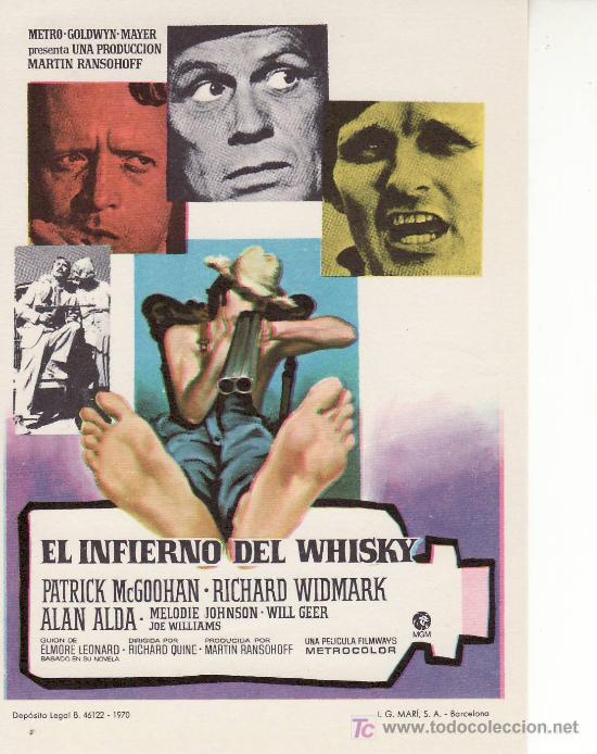 Cine: EL INFIERNO DEL WHISKY-PROGRAMAS DE CINE Y MAS EN RASTRILLOPORTOBELLO - Foto 1