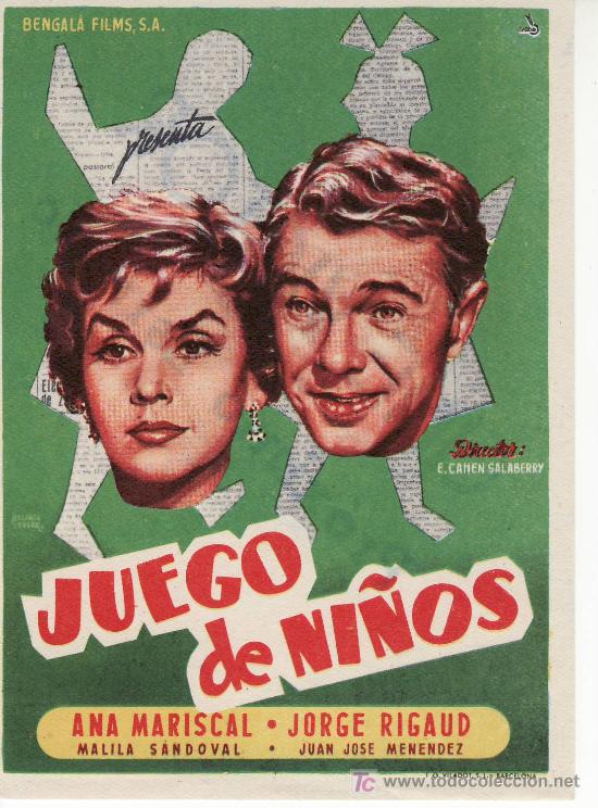 Cine: JUEGO DE NI&Ntilde;OS.PROGRAMAS DE CINE Y MAS EN RASTRILLOPORTOBELLO - Foto 1