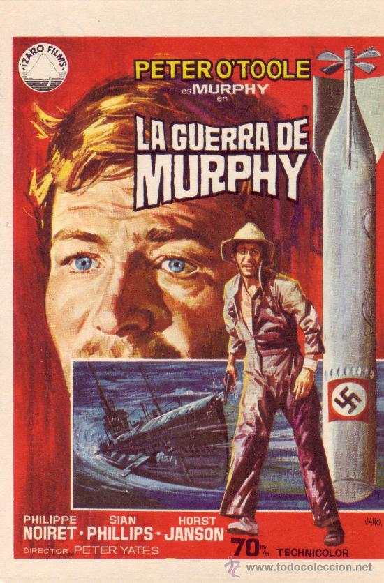 Cine: LA GUERRA DE MURPHY- PROGRAMA DE CINE -COLECCIONALOS...ESTE  Y MAS EN RASTRILLOPORTOBELLO - Foto 1