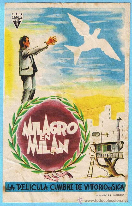 Cine: MILAGRO EN MILAN. DIR. VITTORIO DE SICA. - Foto 1