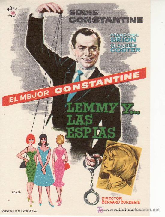Cine: LEMMY Y...LAS ESPIAS-PROGRAMA DE MANO-COLECCIONISMO EN GENERAL-RASTRILLOPORTOBELLO - Foto 1