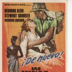 Cine: LAS MINAS DEL REY SOLOMON. PROGRAMA DE MANO -AÑO 1963 METRO GOLDWYN MAYER