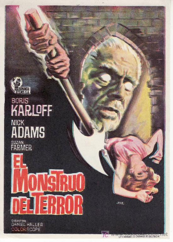 Cine: PROGRAMA DE MANO -EL MONSTRUO DEL TERROR -COLECCIONISMO EN GENERAL-RASTRILLOPORTOBELLO - Foto 1