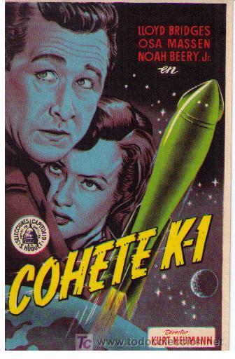 Folhetos de m&atilde;o de filmes antigos de cinema: Cohete K-1. Sencillo de Capitolio. &iexcl;IMPECABLE!