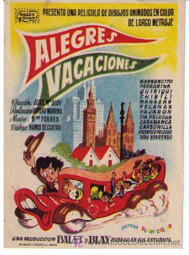 Cine: Alegres Vacaciones. Sencillo de Balet y Blay.    &iexcl;IMPECABLE! - Foto 1