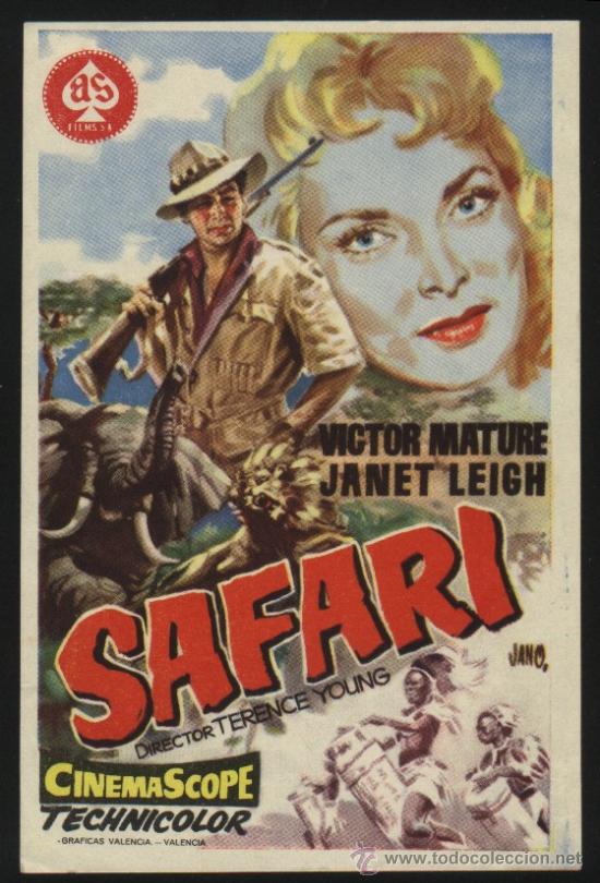 Kino: P-5640- SAFARI (Victor Mature - Janet Leigh - John Justin - Roland Culver)