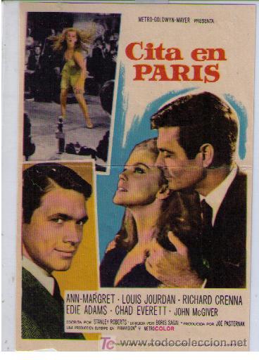 Cine: Cita en Paris. Sencillo de MGM. - Foto 1