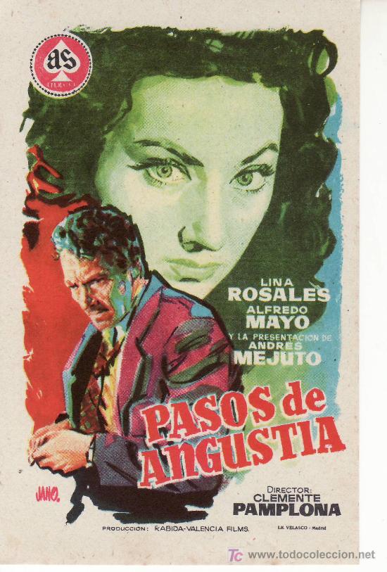 Cine: PASOS DE ANGUSTIA.PROGRAMA DE MANO. &iexcl;COLECIONALOS! ESTE Y MAS EN RASTRILLOPORTOBELLO - Foto 1