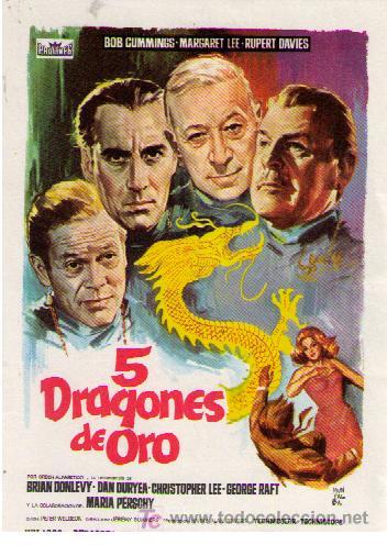 Cine: 5 Dragones de oro. Sencillo de Procines. - Foto 1
