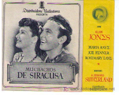 Kino: Muchachos de Siracusa. Doble de Ballesteros.
