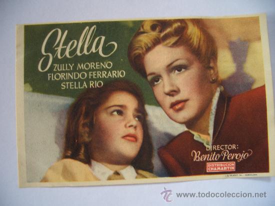 Flyers Publicitaires de Films Anciens: STELLA ( DORSO IMPRESO