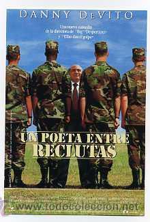 Flyers Publicitaires de Films Anciens: UN POETA ENTRE RECLUTAS, con Danny De Vito.