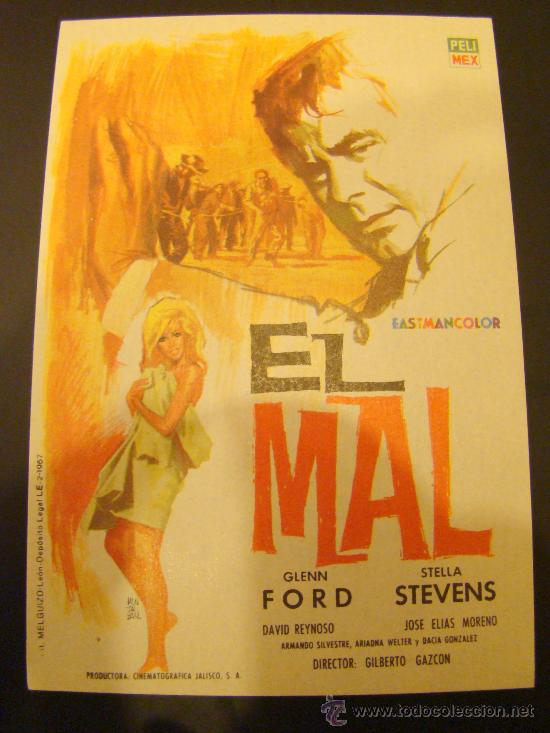Cine: EL MAL - GLENN  FORD - STELLA STEVENS,  S/P  IMPECABLE. - Foto 1