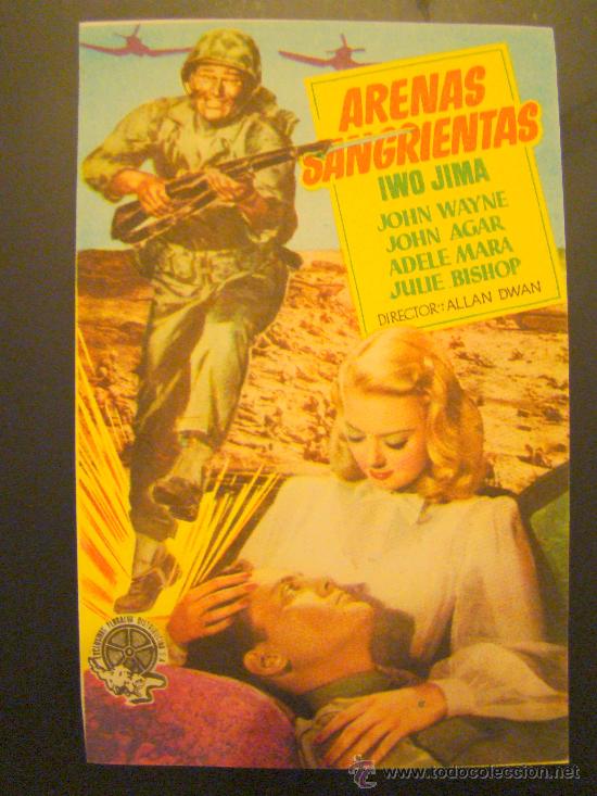 Cine: ARENAS SANGRIENTAS - JOHN WAYNE, SIN PUBLICIDAD PERO IMPECABLE - Foto 1