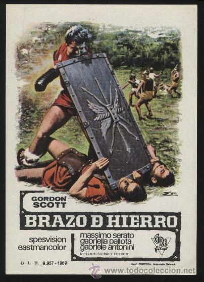 Cinema: Q-00126- BRAZO DE HIERRO (Il colosso di Roma) Gordon Scott - Gabriella Pallotta - Massimo Serato