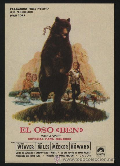 Cinema: Q-02021- EL OSO BEN (Gentle Giant) Dennis Weaver - Vera Miles - Ralph Meeker