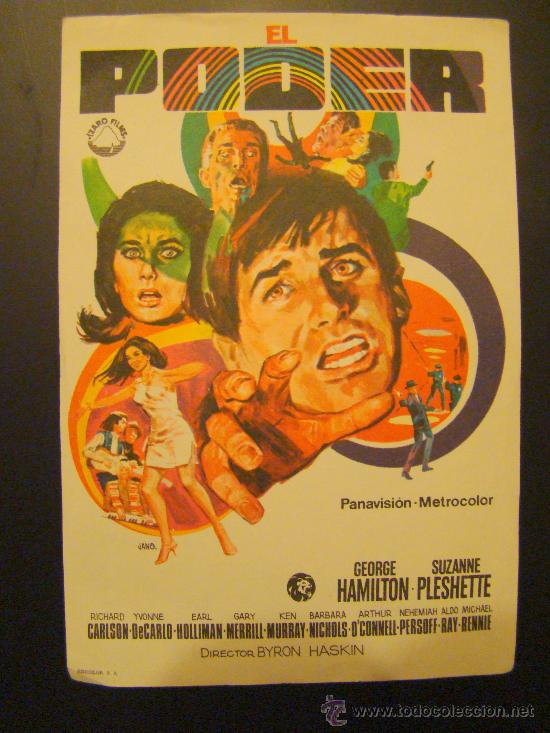 Cine: EL PODER ,- GEORGE HAMILTON,- YVONNE DeCARLO,- SIN PUBLICIDAD, PERO IMPECABLE - Foto 1