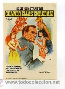 Cine: CUANDO ELLAS ENREDAN, con Eddie Constantine. - Foto 1