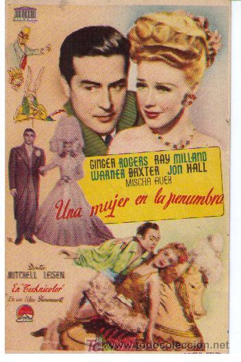 Cine: Una mujer en la penumbra.Sencillo de Paramount. - Foto 1