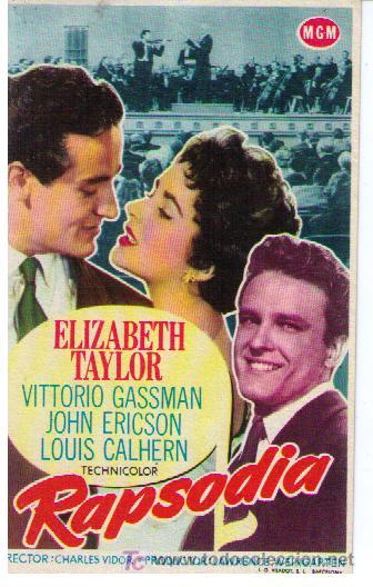 Cine: Rapsodia. Sencillo de MGM. &iexcl;IMPECABLE! - Foto 1