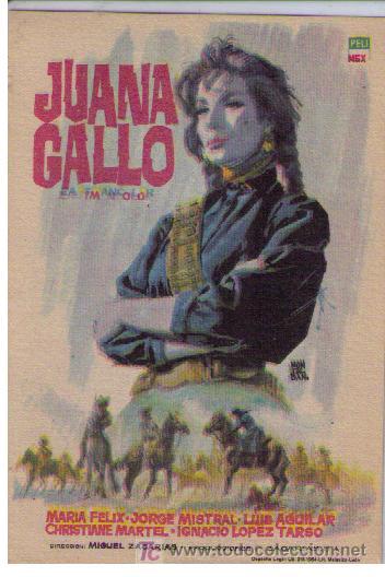 Cine: Juana Gallo.Sencillo de Peli Mex. - Foto 1