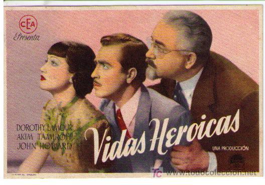 Cine: Vidas Heroicas. Sencillo de CEA.   &iexcl;IMPECABLE! - Foto 1