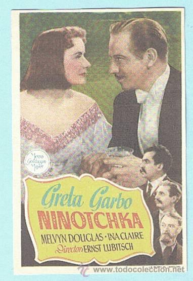 Cine: NINOTCHKA. GRETA GARBO, MELVYN DOUGLAS. DIR. ERNST LUBITSCH. - Foto 1