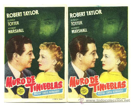 Cine: MURO DE TINIEBLAS, con Robert Taylor. - Foto 1