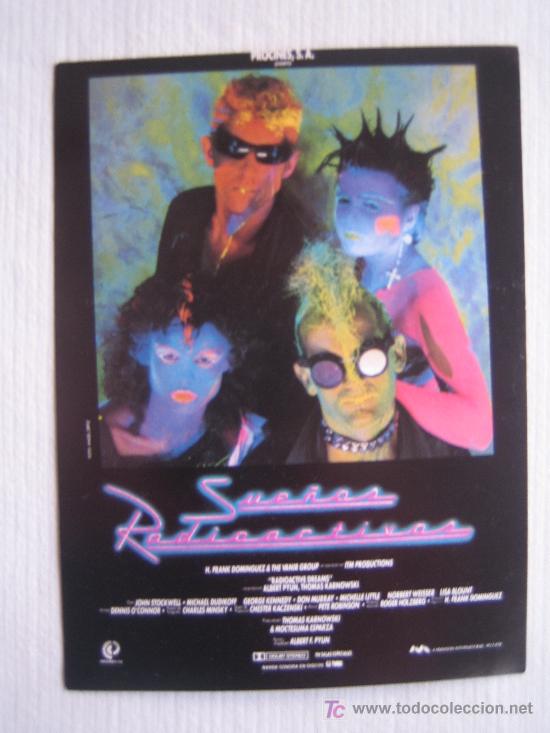 Cinema: Sue&ntilde;os radiactivos  - folleto adhesivo original