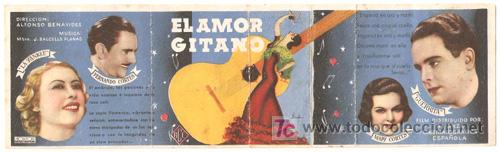 Cine: PTCC 434 EL AMOR GITANO PROGRAMA ALARGADO CINE ESPA&Ntilde;OL MAPY CORTES - Foto 1