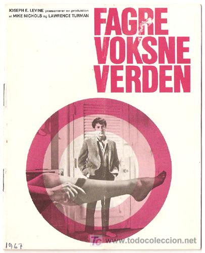 Cine: EL GRADUADO PROGRAMA DOBLE DANES DUSTIN HOFFMAN ANNE BANCROFT - Foto 1