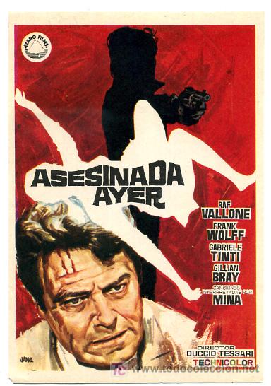 Cine: ASESINADA AYER , SENCILLO , PMD 477 - Foto 1