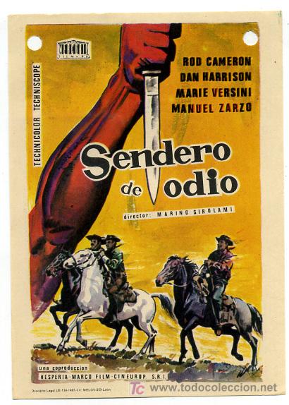 Cine: SENDERO DE ODIO , SENCILLO , PMD 500 - Foto 1