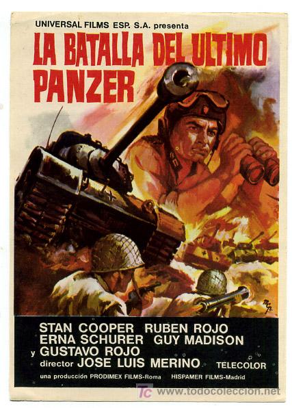 Cine: LA BATALLA DEL ULTIMO PANZER , SENCILLO , PMD 508 - Foto 1